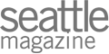 The image displays the logo of "Seattle Magazine" in lowercase grey letters.